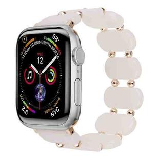 For Apple Watch SE 44mm Stretch Resin Watch Band(Mermaid Powder)