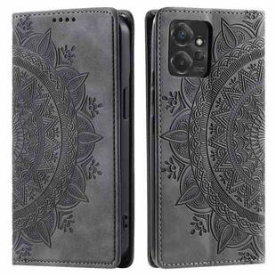 For Motorola Moto G Power 5G 2023 Totem Embossed Magnetic Leather Phone Case(Grey)