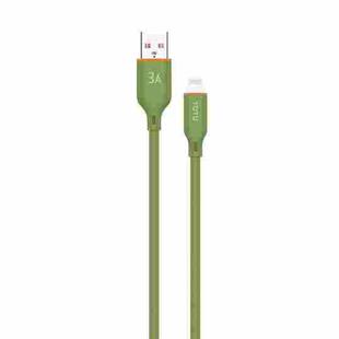 TOTU CB-6-L 15W USB to 8 Pin Silicone Data Cable, Length: 1m(Green)