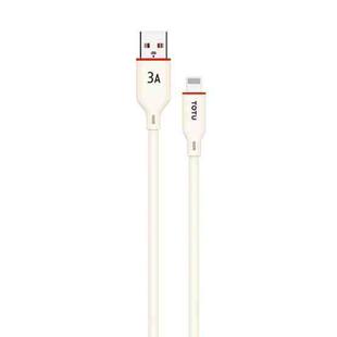 TOTU CB-6-L 15W USB to 8 Pin Silicone Data Cable, Length: 1m(Beige)