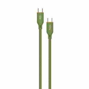 TOTU CB-6-CC 60W USB-C / Type-C to Type-C Silicone Data Cable, Length: 1m(Green)