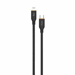 TOTU CB-6-PD 27W USB-C / Type-C to 8 Pin Silicone Data Cable, Length: 1m(Black)