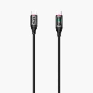 TOTU CB-7-CC 100W USB-C / Type-C to Type-C Digital Display Fast Charging Silicone Cable, Length: 1m(Black)