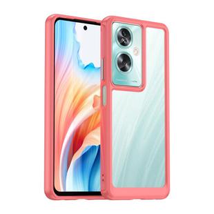For OPPO A79 5G Colorful Series Acrylic Hybrid TPU Phone Case(Red)