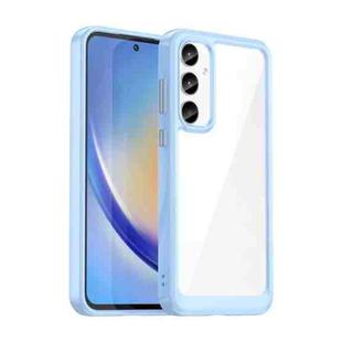 For Samsung Galaxy A55 Colorful Series Acrylic Hybrid TPU Phone Case(Blue)