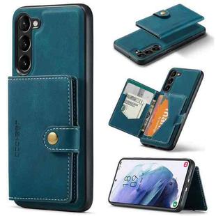 For Samsung Galaxy S24+ 5G JEEHOOD J01 Retro Magnetic Detachable Wallet Phone Case(Blue)