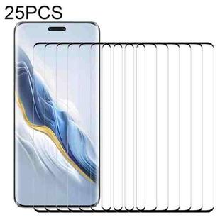 For Honor Magic6 25pcs 9H HD 3D Curved Edge Tempered Glass Film(Black)