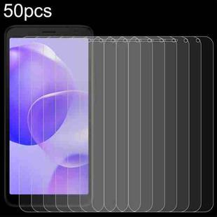 For TCL 502 50pcs 0.26mm 9H 2.5D Tempered Glass Film