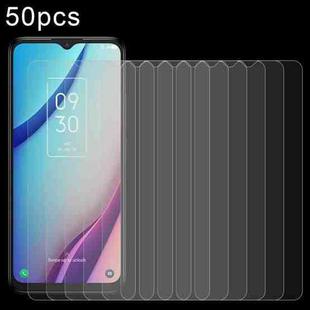 For TCL K23 50pcs 0.26mm 9H 2.5D Tempered Glass Film