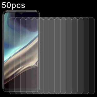 For TCL 406s 50pcs 0.26mm 9H 2.5D Tempered Glass Film