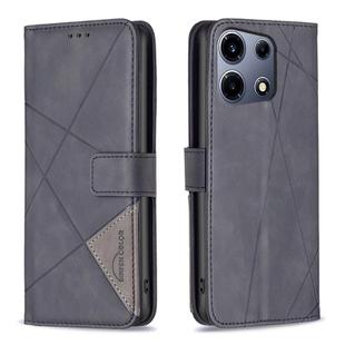 For Infinix Note 30 VIP Magnetic Buckle Rhombus Texture Leather Phone Case(Black)