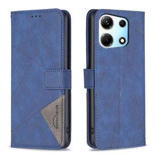 For Infinix Zero 30 5G Magnetic Buckle Rhombus Texture Leather Phone Case(Blue)