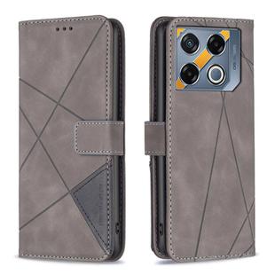 For Infinix GT 20 Pro 5G Magnetic Buckle Rhombus Texture Leather Phone Case(Grey)