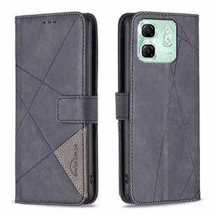 For Infinix Smart 9 / Hot 50i Magnetic Buckle Rhombus Texture Leather Phone Case(Black)