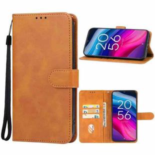 For TCL 505 Leather Phone Case(Brown)