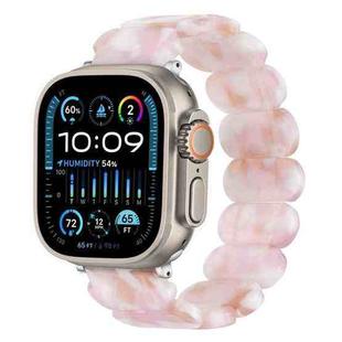 For Apple Watch Ultra 2 49mm Stretch Rope Resin Watch Band(Pink)