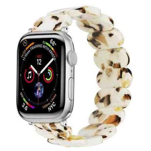 For Apple Watch Series 8 41mm Stretch Rope Resin Watch Band(Nougat)