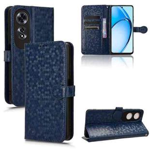 For OPPO A60 4G Honeycomb Dot Texture Leather Phone Case(Blue)
