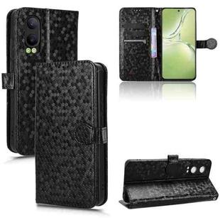 For OPPO K12x 5G Honeycomb Dot Texture Leather Phone Case(Black)