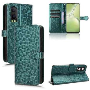 For OPPO K12x 5G Honeycomb Dot Texture Leather Phone Case(Green)