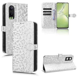 For OPPO K12x 5G Honeycomb Dot Texture Leather Phone Case(Silver)