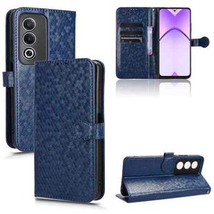 For OPPO A3 Pro India Honeycomb Dot Texture Leather Phone Case(Blue)