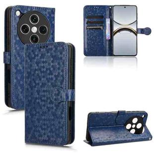 For OPPO Find X8 Pro Honeycomb Dot Texture Leather Phone Case(Blue)