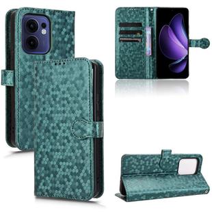 For OPPO Reno13 F 4G / 5G Honeycomb Dot Texture Leather Phone Case(Green)
