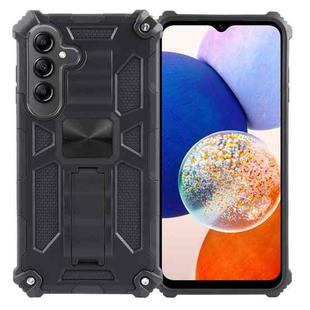 For Samsung Galaxy A15 Armor Shockproof TPU + PC Magnetic Phone Case with Holder(Black)