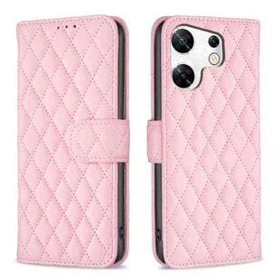 For Infinix Zero 30 4G Diamond Lattice Wallet Flip Leather Phone Case(Pink)