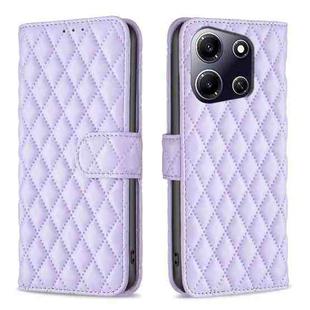 For Infinix Note 30i Diamond Lattice Wallet Flip Leather Phone Case(Purple)