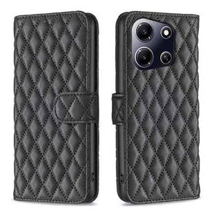 For Infinix Note 30i Diamond Lattice Wallet Flip Leather Phone Case(Black)