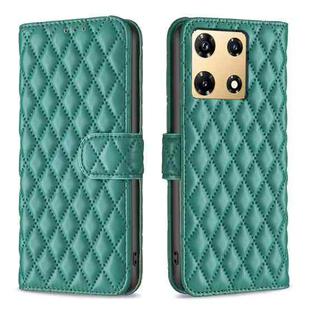 For Infinix Note 30 Pro Diamond Lattice Wallet Flip Leather Phone Case(Green)