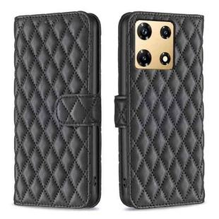 For Infinix Note 30 Pro Diamond Lattice Wallet Flip Leather Phone Case(Black)