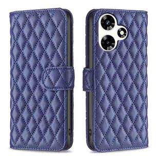 For Infinix Hot 30 Diamond Lattice Wallet Flip Leather Phone Case(Blue)