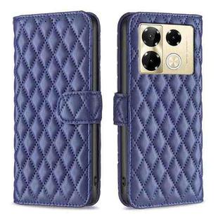 For Infinix Note 40 Pro 4G/5G/40 Pro+ 5G Diamond Lattice Wallet Flip Leather Phone Case(Blue)