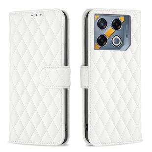 For Infinix GT 20 Pro 5G Diamond Lattice Wallet Flip Leather Phone Case(White)