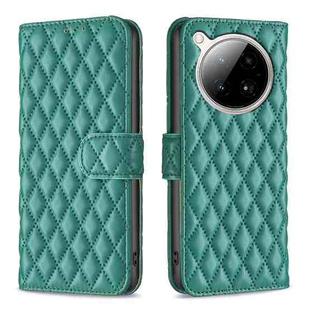 For Infinix Zero 40 4G Diamond Lattice Wallet Flip Leather Phone Case(Green)