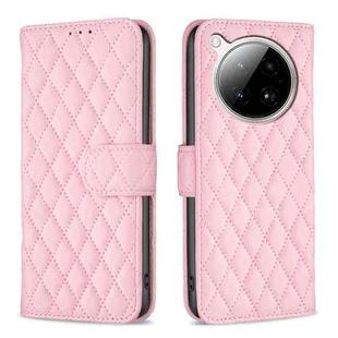 For Infinix Zero 40 4G Diamond Lattice Wallet Flip Leather Phone Case(Pink)