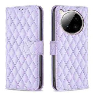 For Infinix Zero 40 4G Diamond Lattice Wallet Flip Leather Phone Case(Purple)