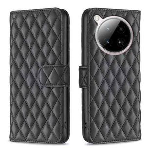 For Infinix Zero 40 4G Diamond Lattice Wallet Flip Leather Phone Case(Black)