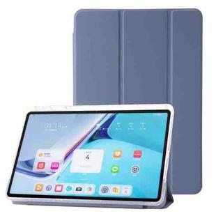 For Huawei Matepad 11 2021 / 2023 Clear Acrylic 3-Fold Leather Tablet Case(Lavender Purple)