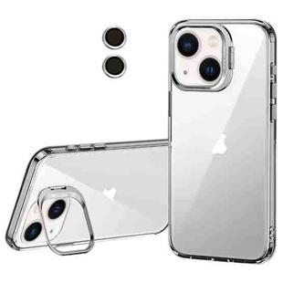 For iPhone 13 Lens Holder Frosted Phone Case(Transparent)