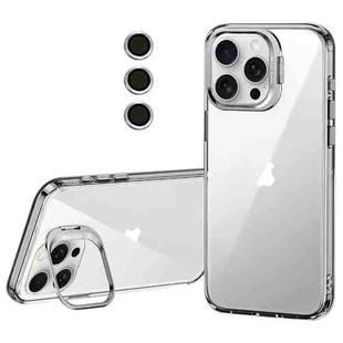 For iPhone 14 Pro Lens Holder Frosted Phone Case(Transparent)