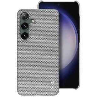For Samsung Galaxy S24+ 5G imak Ruiyi Series Cloth Texture PU + PC Phone Case(Light Grey)