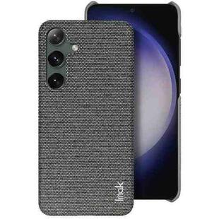 For Samsung Galaxy S24 5G imak Ruiyi Series Cloth Texture PU + PC Phone Case(Dark Grey)