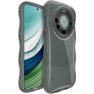 For Huawei Mate 60 IMAK Wave Bubble Soft Shockproof Phone Case(Transparent Black)