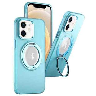 For iPhone 11 MagSafe 360 Rotate Ring Holder PC Phone Case(Sierra Blue)