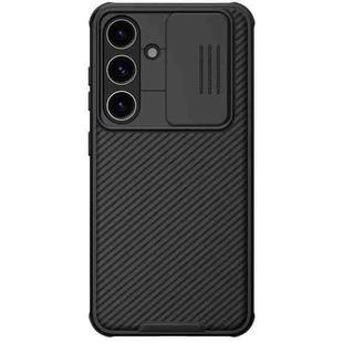For Samsung Galaxy S24 5G NILLKIN Black Mirror Pro Series Camshield PC Phone Case(Black)
