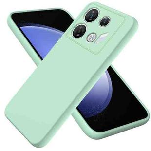 For Infinix GT 10 Pro Solid Color Liquid Silicone Dropproof Full Coverage Protective Case(Green)